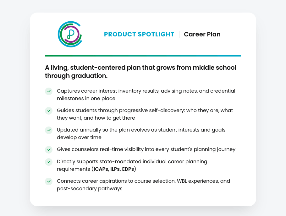 Product spotlight: Career Plan