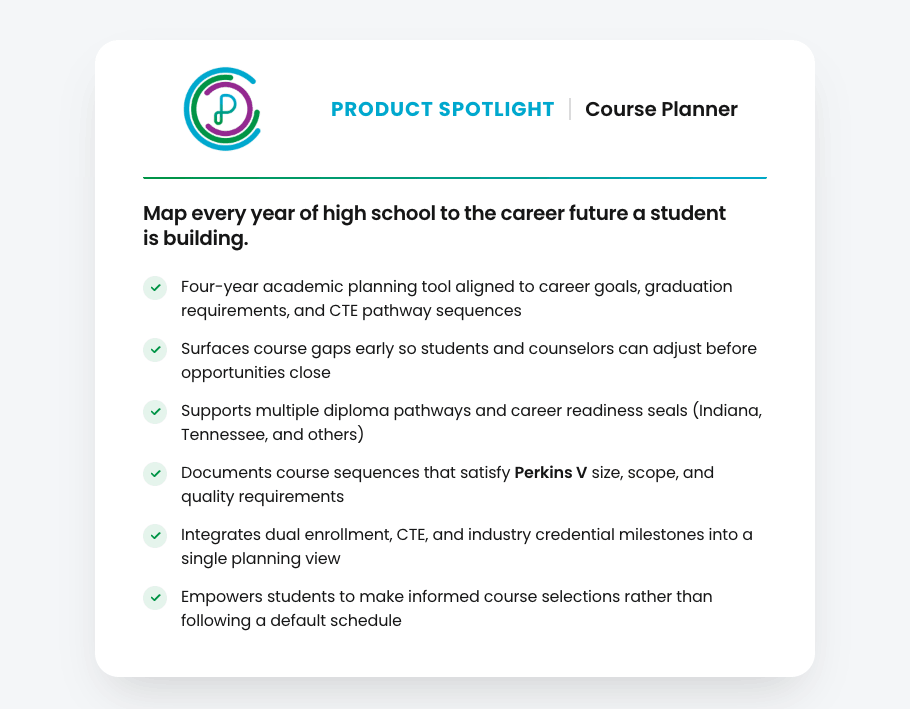 Product spotlight: Course Planner