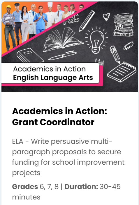 Academics in Action: Grant Coordinator lesson preview