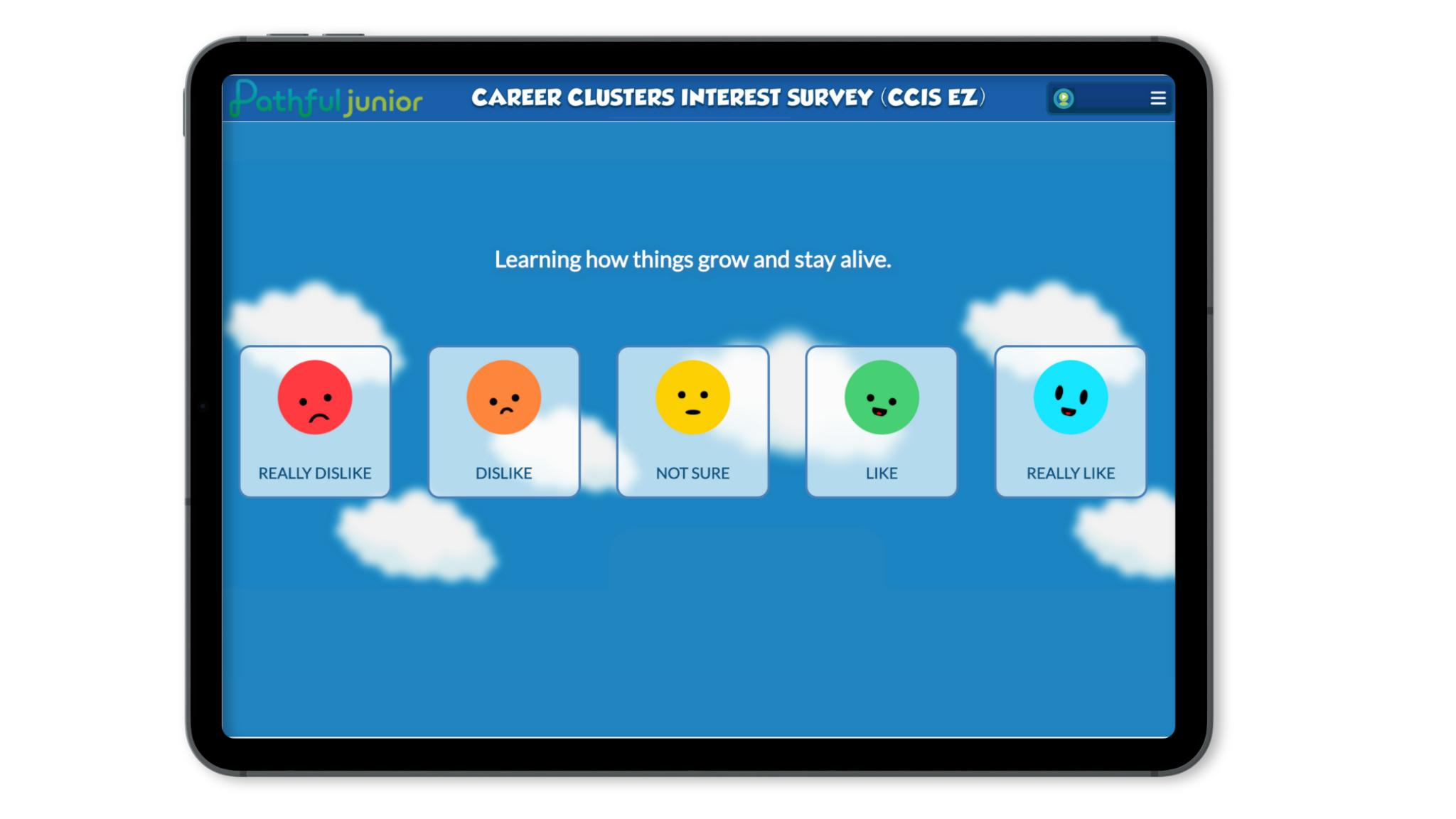 The Pathful Junior Career Clusters Interest Survey (CCIS EZ)