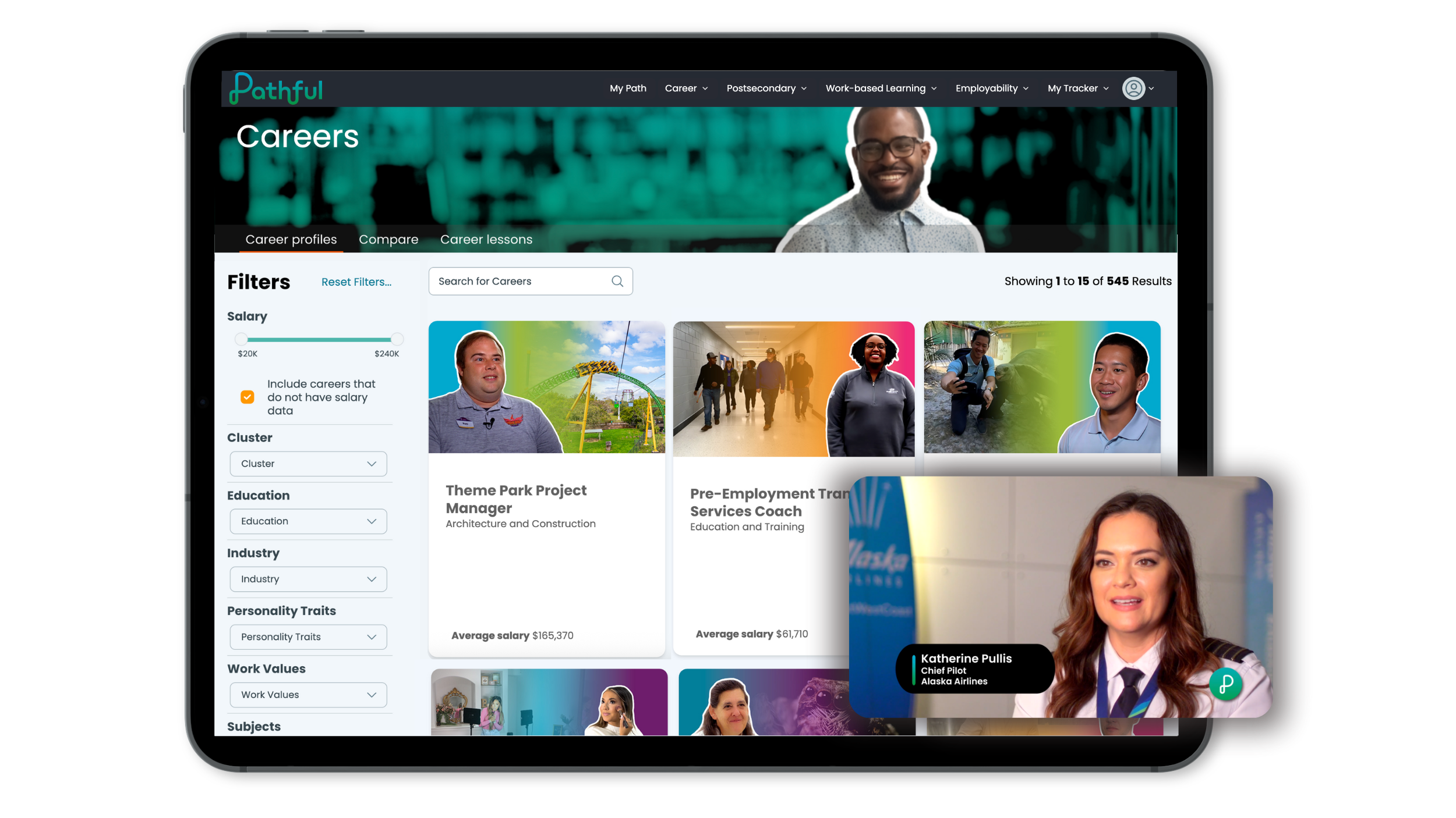 Pathful Virtual Job Shadow product screenshot
