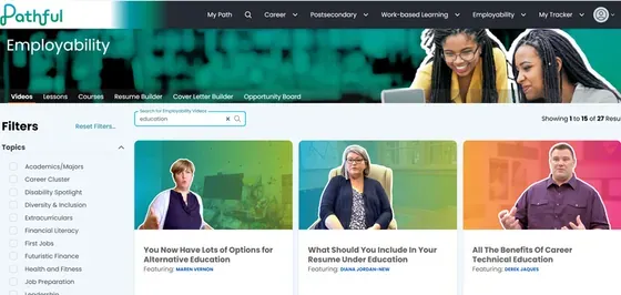 Pathful Employability page