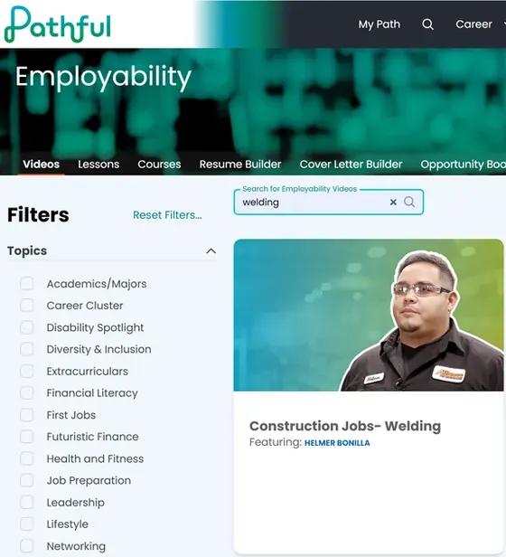Pathful Employability page